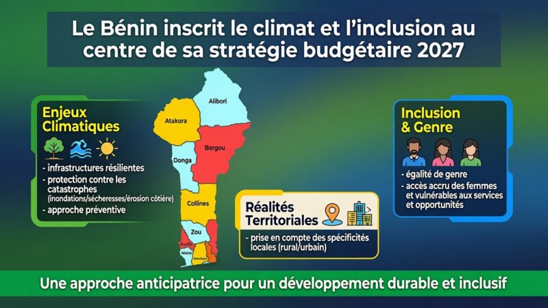 Bénin : vers une stratégie budgétaire 2027 centrée sur le climat et l&rsquo;inclusion