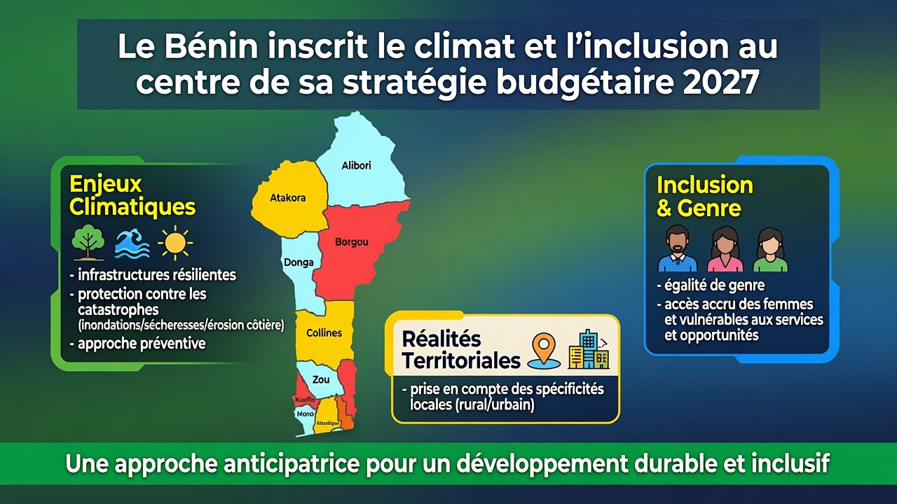 Bénin : vers une stratégie budgétaire 2027 centrée sur le climat et l&rsquo;inclusion