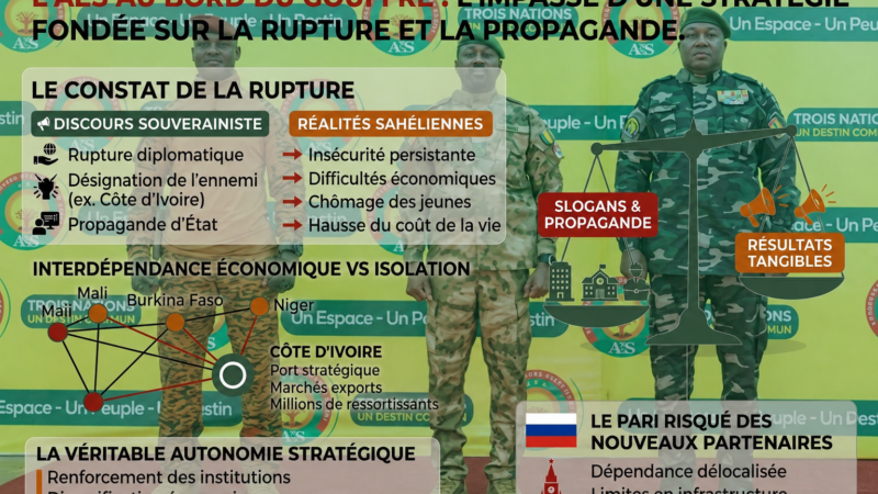 L&rsquo;AES entre propagande et réalité : le souverainisme face à l&rsquo;impasse sahélienne