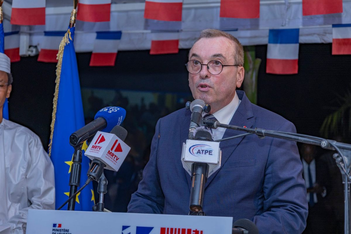 Cérémonie de la fête nationale française au Tchad avec ambassadeur et personnalités