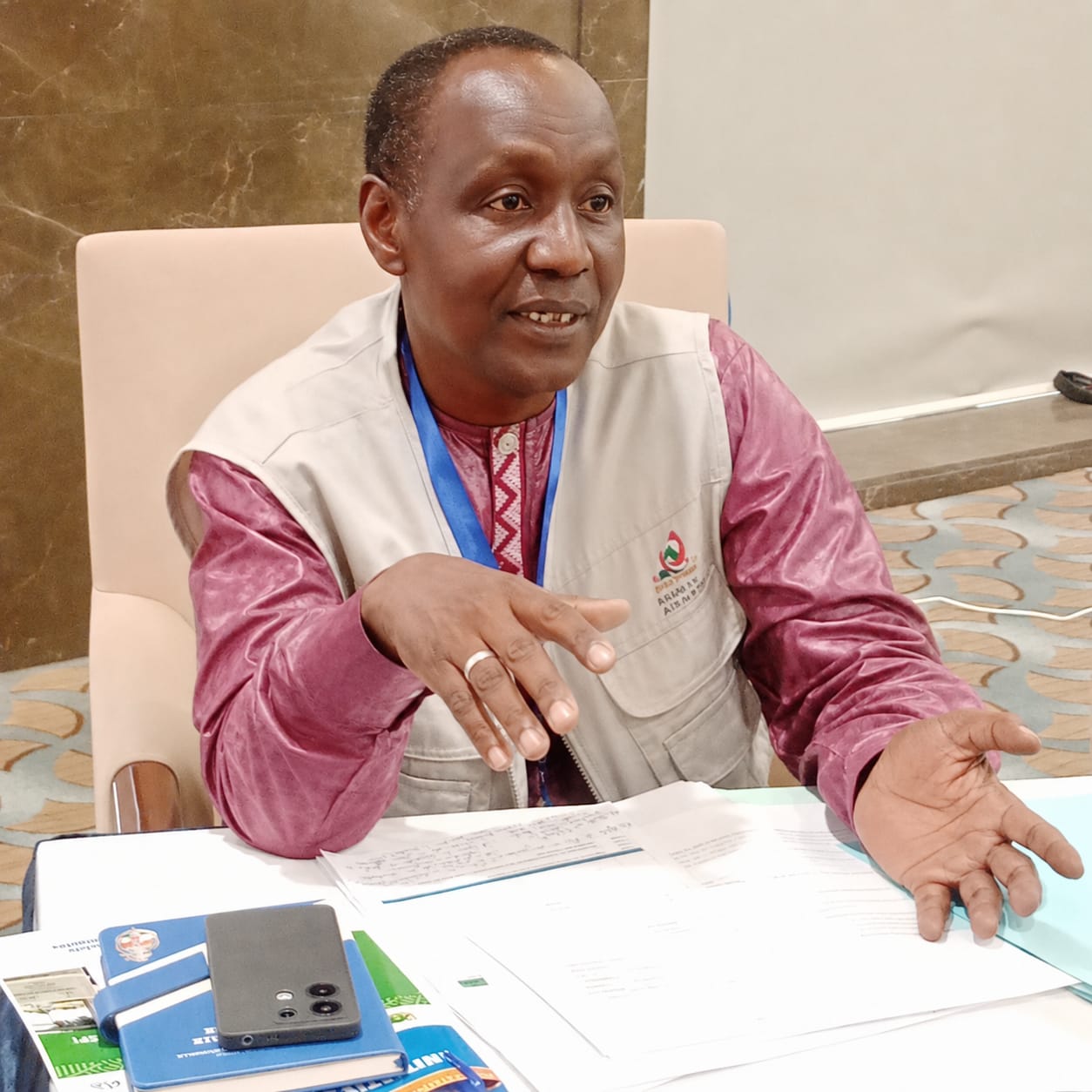 Portrait de M. Boubacar Hamidou, directeur du Relèvement et de la Stabilisation à la HACP