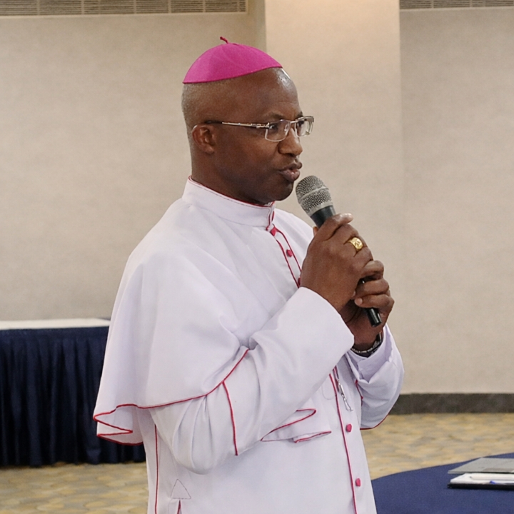Portrait de Monseigneur Laurent Lompo, Archevêque de Niamey et président du groupe de travail de l’SPI