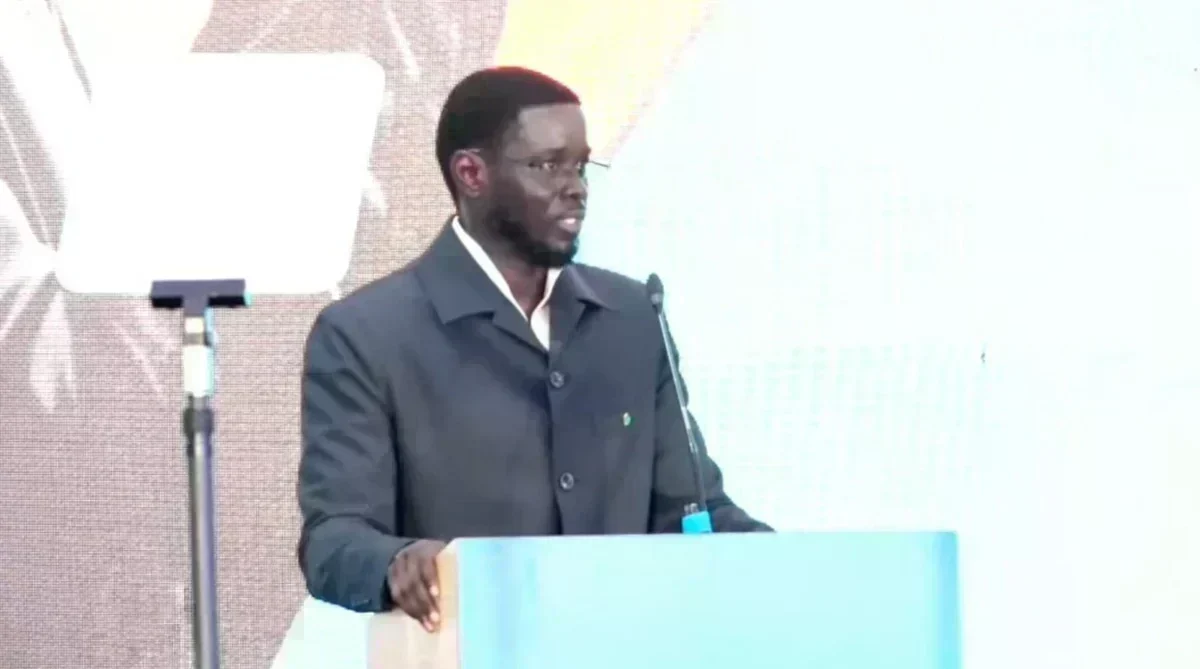 Le président Bassirou Diomaye Faye en pleine allocution