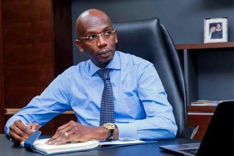 Lansana Gagny Sakho lors d'un entretien télévisé