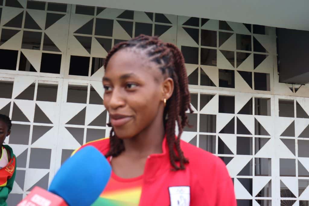 Zalissa Zongo, championne burkinabè au triple saut, lors des Championnats U18 et U20