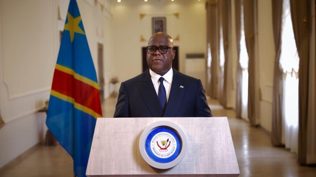 Le président de la République démocratique du Congo, Félix Tshisekedi, s'exprimant lors d'un discours national en juin 2026.