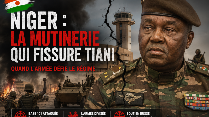 Niger : mutinerie à Niamey, l&rsquo;armée ébranle les fondements du pouvoir