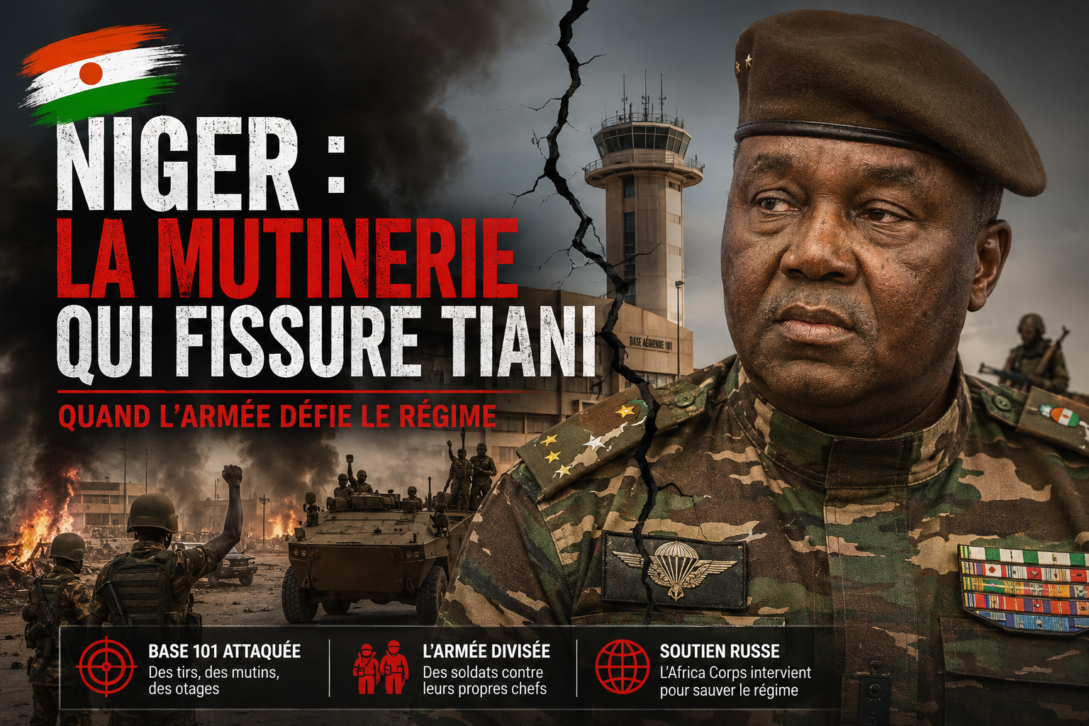 Niger : mutinerie à Niamey, l&rsquo;armée ébranle les fondements du pouvoir