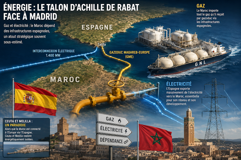 Dépendance énergétique entre le Maroc et l&rsquo;Espagne : un atout caché pour Madrid