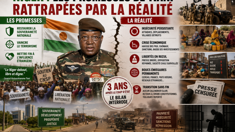 Tiani au Niger : quand le discours souverainiste bute sur la réalité