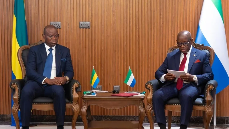 Renforcement des liens entre le Gabon et la sierra léone