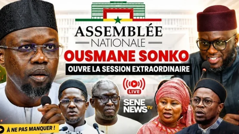 Ouverture de la session extraordinaire à l&rsquo;Assemblée nationale sous l&rsquo;impulsion de Ousmane Sonko