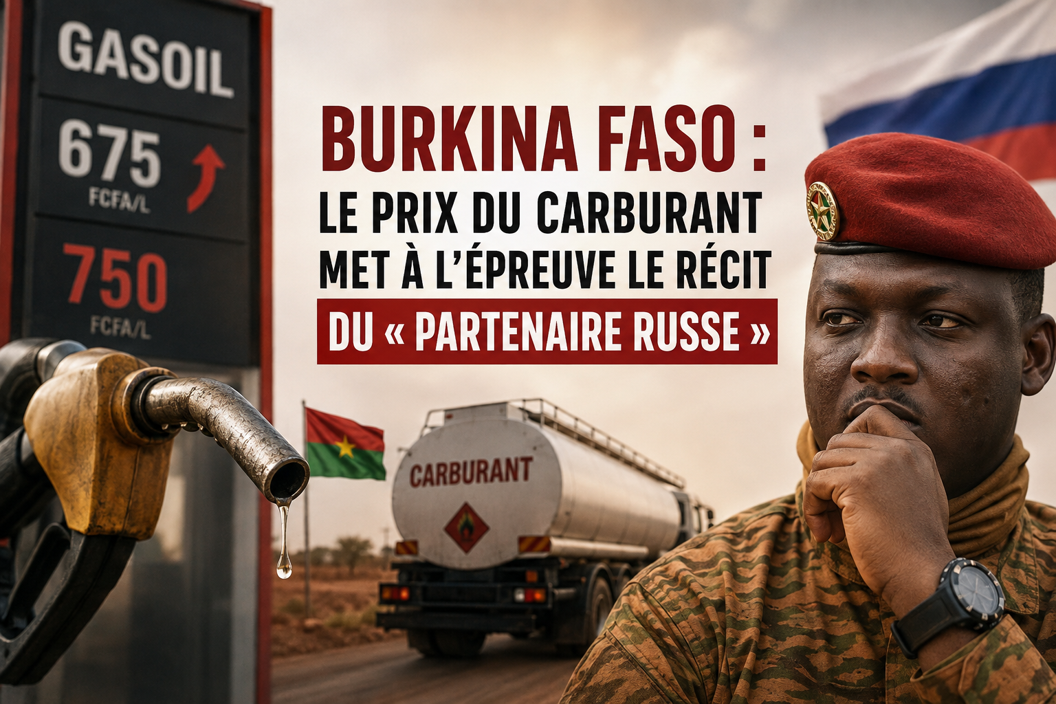 Burkina Faso : la hausse du carburant met à l&rsquo;épreuve la rhétorique russe