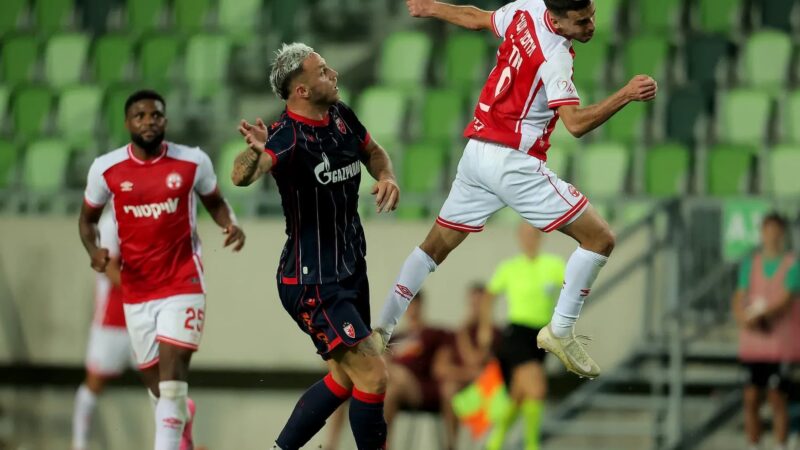 Fk crvena zvezda et hapoel beer sheva s&rsquo;affrontent en match retour de l&rsquo;uefa champions league