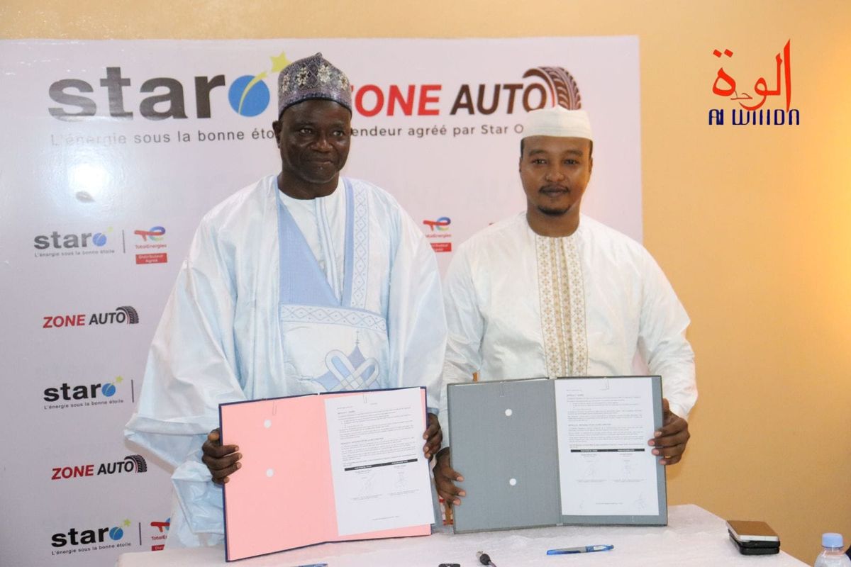 Signature d'un partenariat entre Star Oil Tchad et Zone Auto à N'Djamena