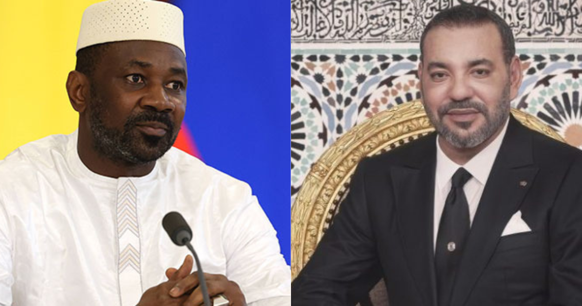 Rencontre entre le roi Mohammed VI du Maroc et le président malien Assimi Goïta