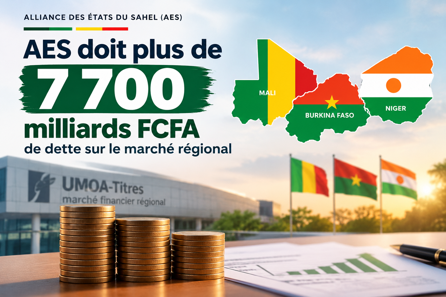 Alliance des États du Sahel : 7 727 milliards FCFA de titres publics en circulation