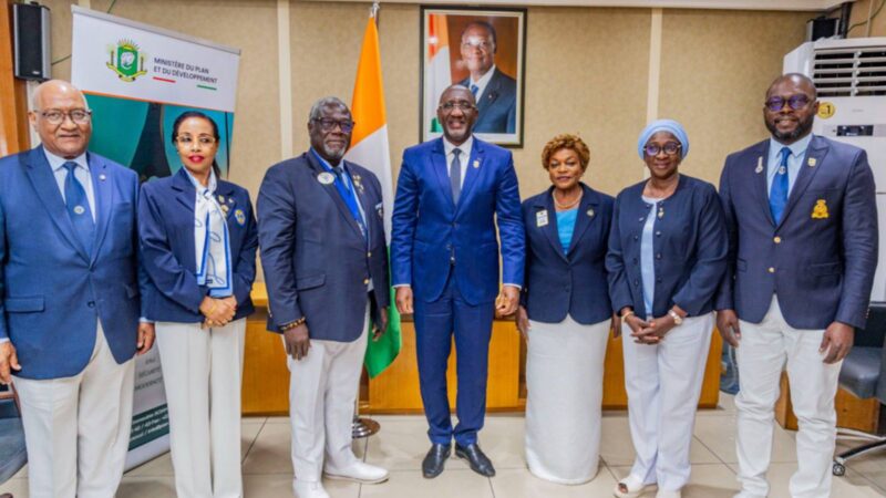 La Côte d&rsquo;Ivoire au cœur de la tournée africaine du gouverneur du Lions Club International