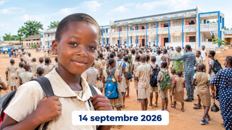 Rentrée des classes au Bénin : le 14 septembre 2026 marque une reprise effective dans tout le pays