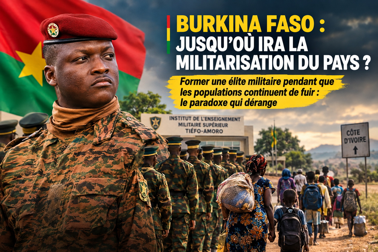 Militarisation au Burkina Faso : ce que la nouvelle école militaire change pour les citoyens