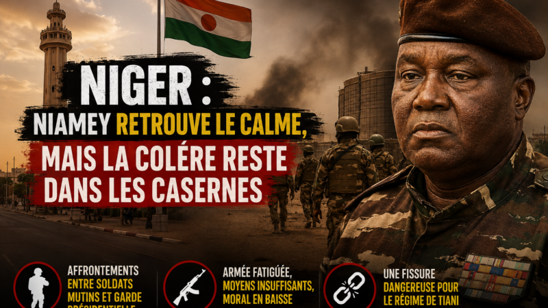 Niger : tensions dans les casernes malgré le retour du calme à Niamey