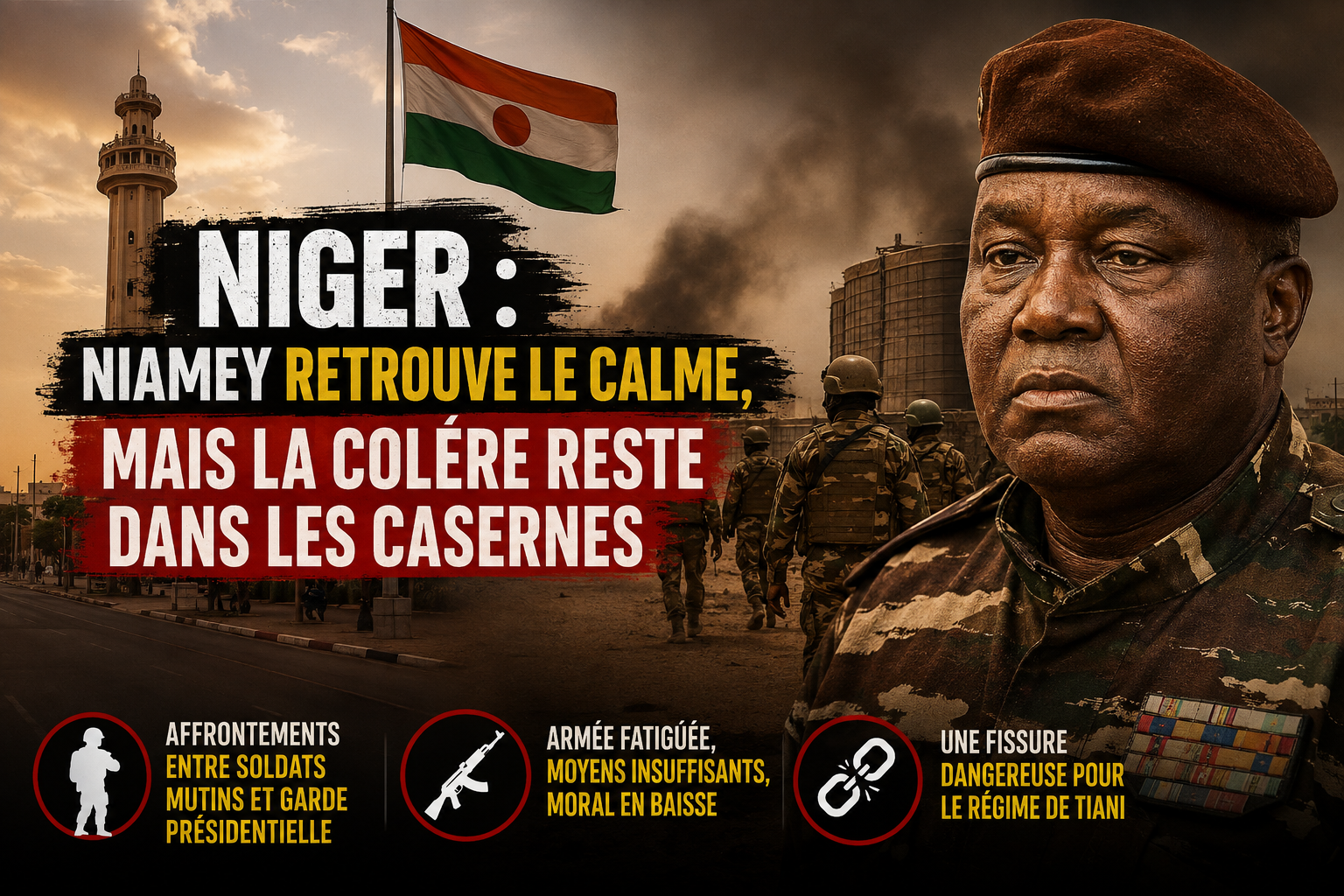 Niger : tensions dans les casernes malgré le retour du calme à Niamey