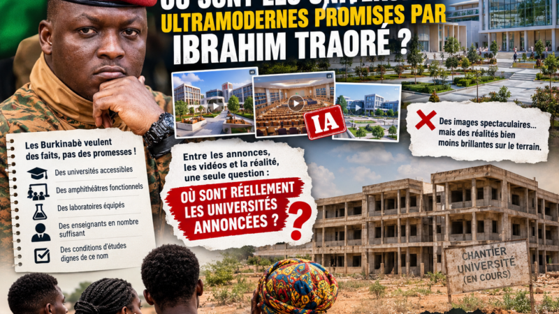Universités promises au Burkina Faso : l&rsquo;écart entre les promesses numériques et la réalité étudiante